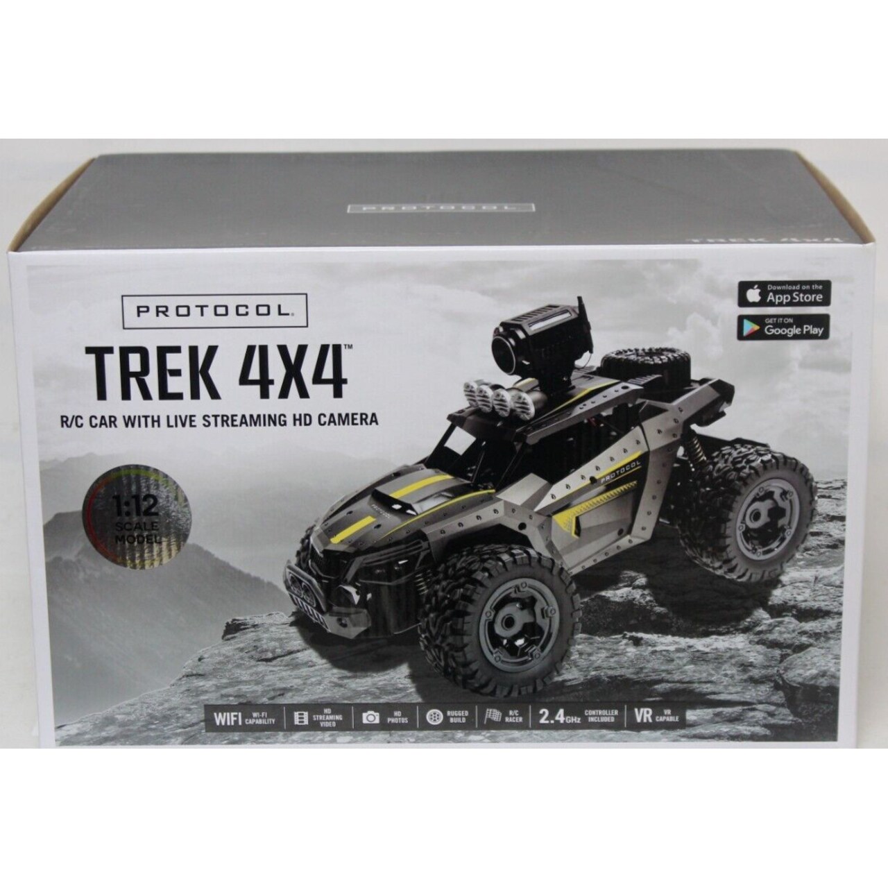 Protocol Trek 4x4 RC Car With Live Streaming HD Camera - Gray-